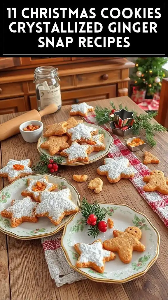 11 Christmas Cookies Crystallized Ginger Snap Recipes