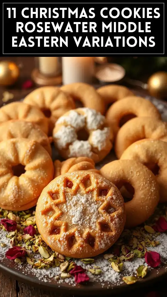 11 Christmas Cookies Rosewater Middle Eastern Variations