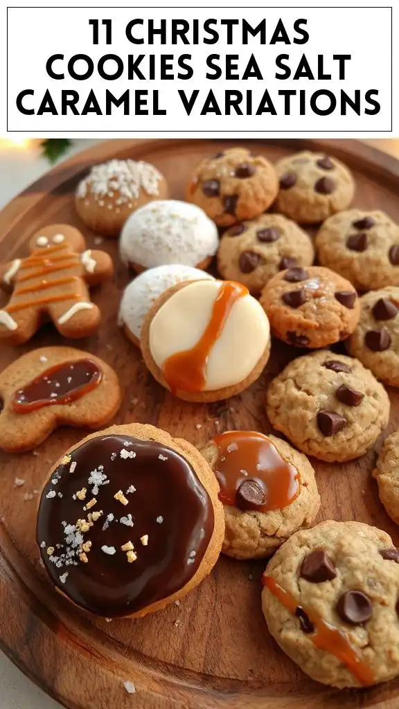 11 Christmas Cookies Sea Salt Caramel Variations