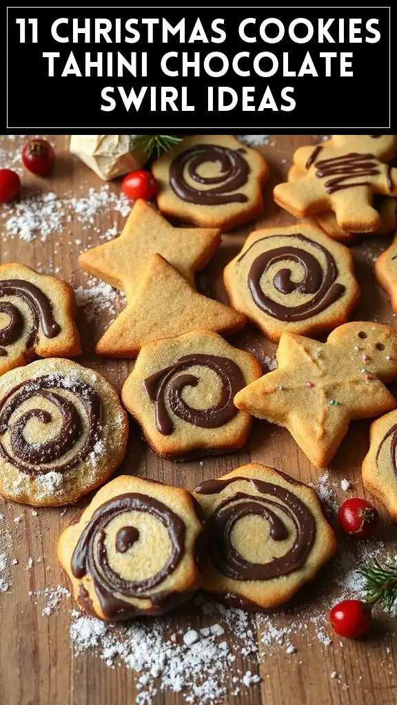 11 Christmas Cookies Tahini Chocolate Swirl Ideas