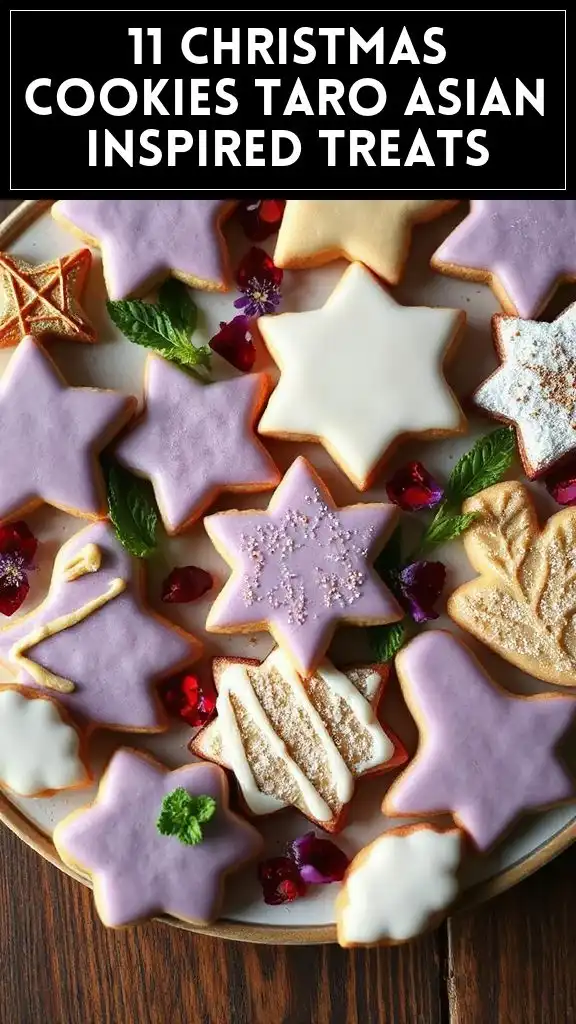 11 Christmas Cookies Taro Asian Inspired Treats