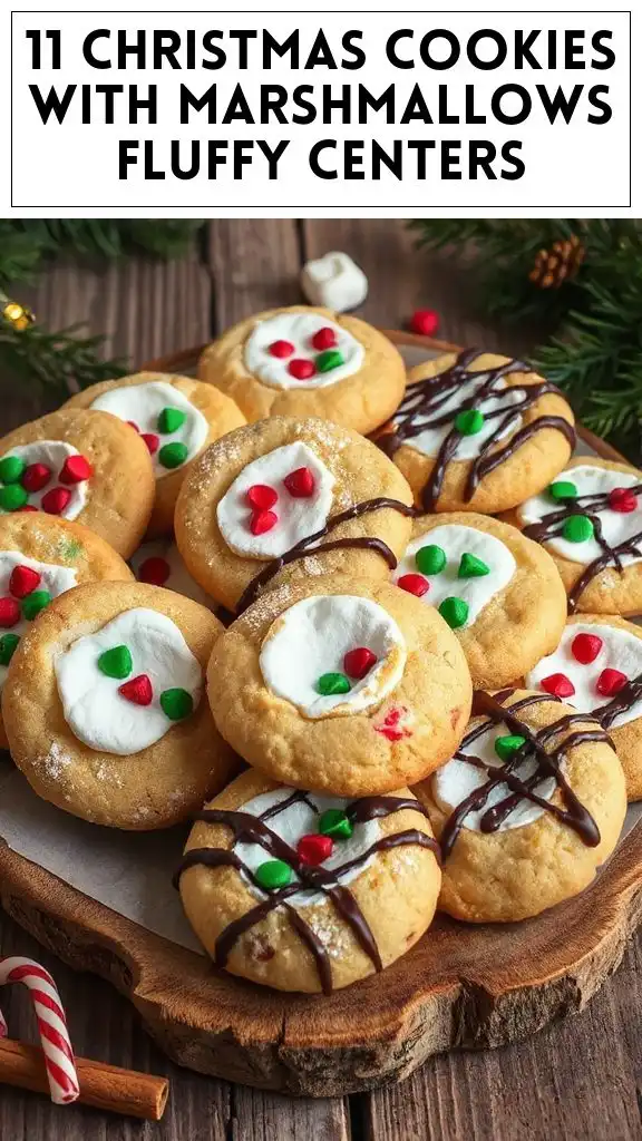 11 Christmas Cookies With Marshmallows Fluffy Centers