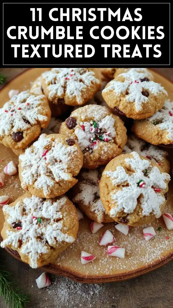 11 Christmas Crumble Cookies Textured Treats
