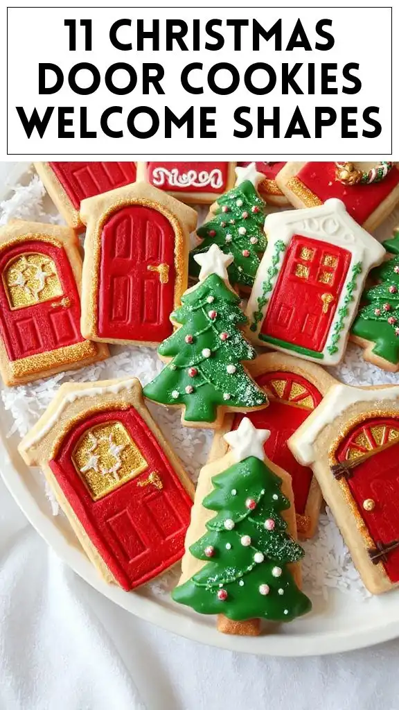 11 Christmas Door Cookies Welcome Shapes