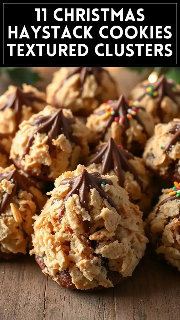 11 Christmas Haystack Cookies Textured Clusters