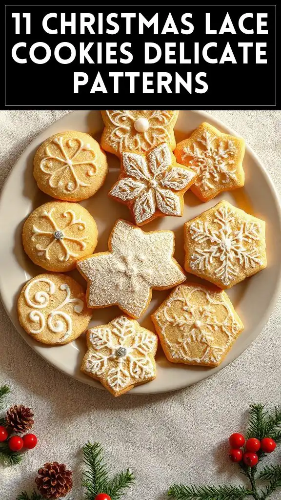 11 Christmas Lace Cookies Delicate Patterns