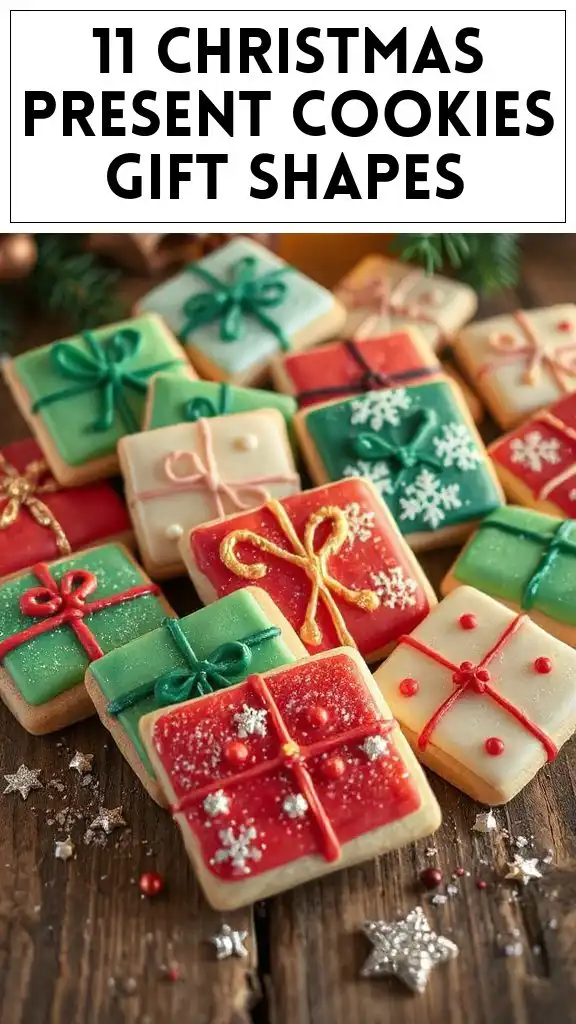 11 Christmas Present Cookies Gift Shapes