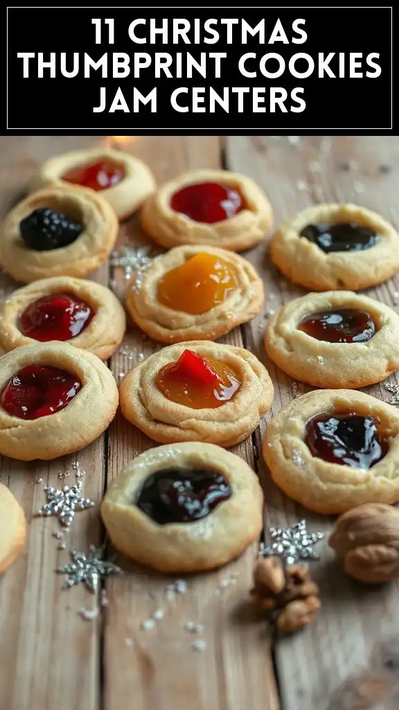 11 Christmas Thumbprint Cookies Jam Centers