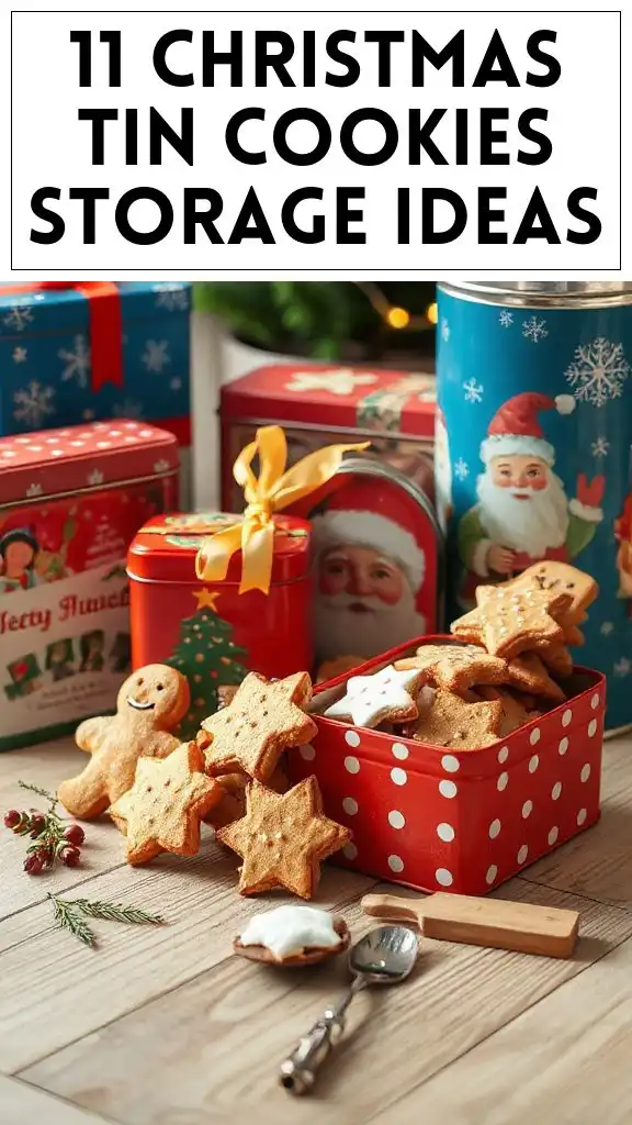 11 Christmas Tin Cookies Storage Ideas
