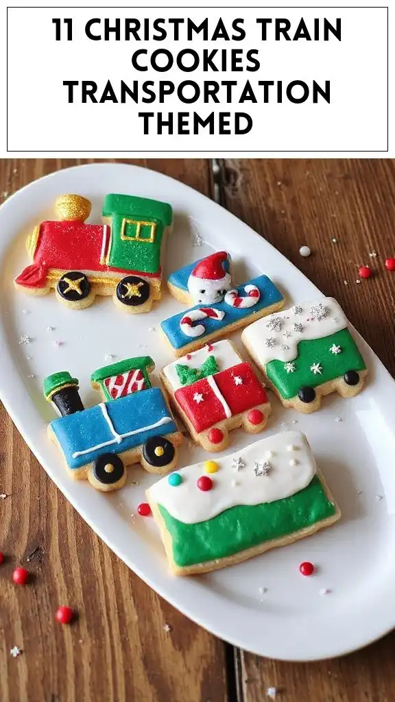 11 Christmas Train Cookies Transportation Themed