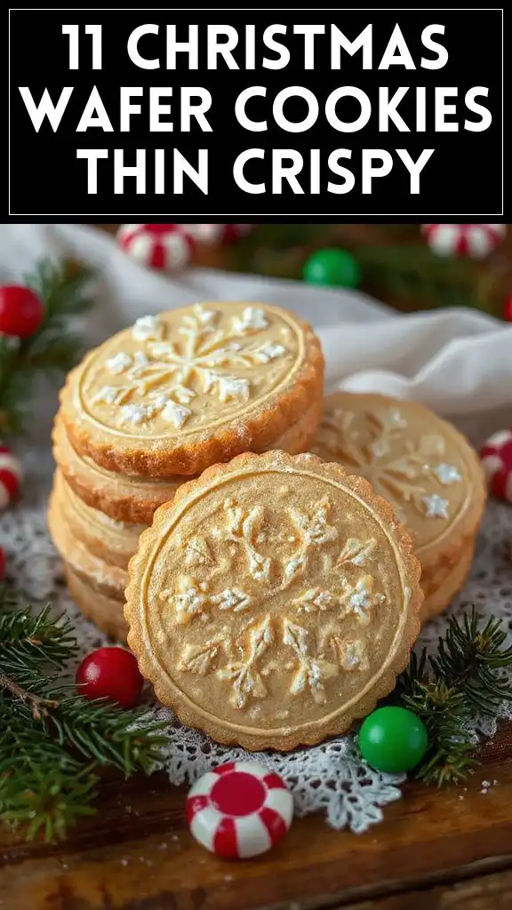 11 Christmas Wafer Cookies Thin Crispy