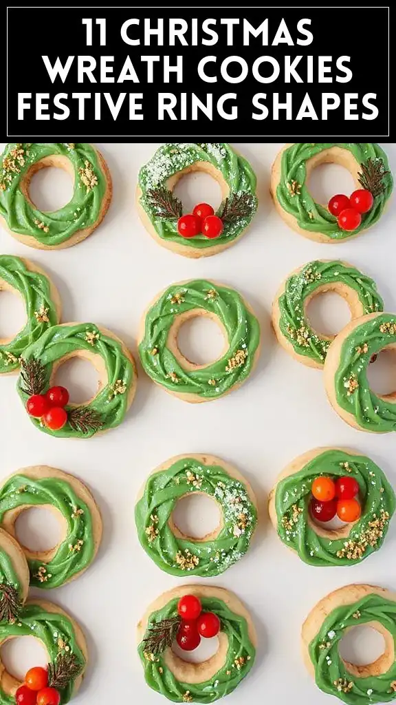 11 Christmas Wreath Cookies Festive Ring Shapes
