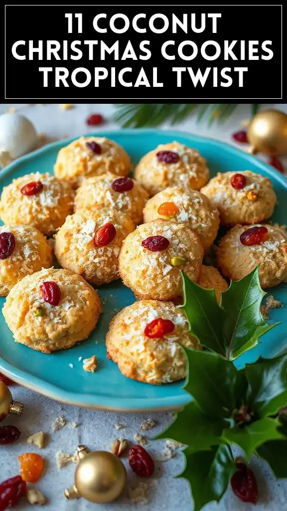 11 Coconut Christmas Cookies Tropical Twist