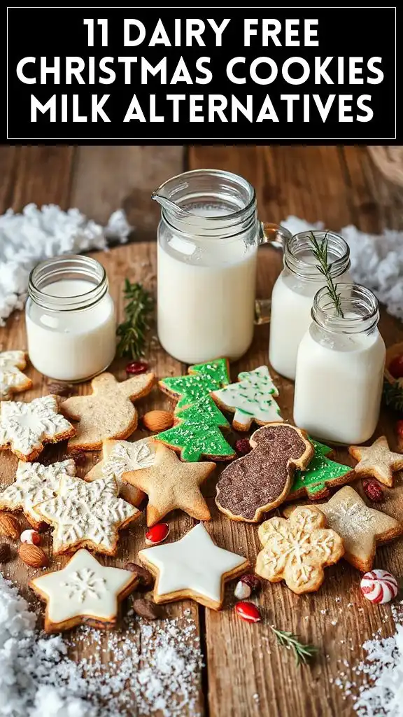 11 Dairy Free Christmas Cookies Milk Alternatives