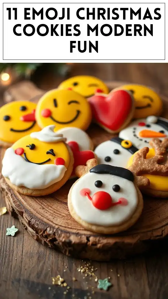 11 Emoji Christmas Cookies Modern Fun