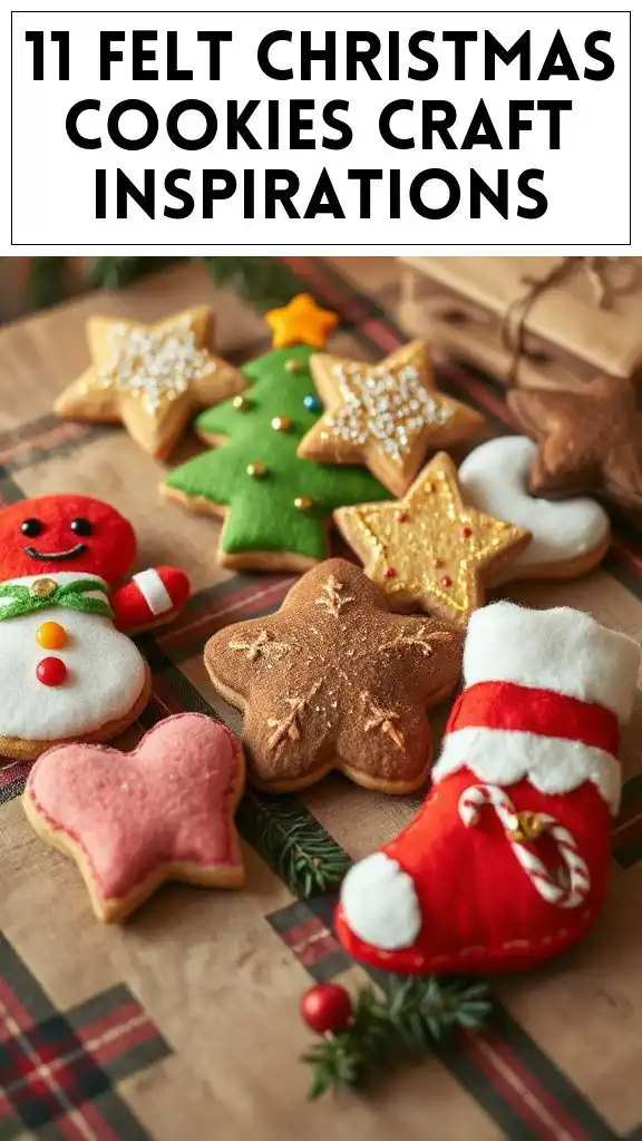 11 Felt Christmas Cookies Craft Inspirations