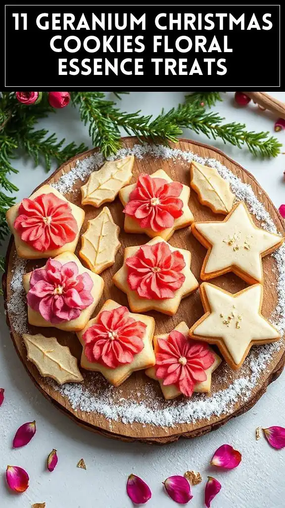11 Geranium Christmas Cookies Floral Essence Treats