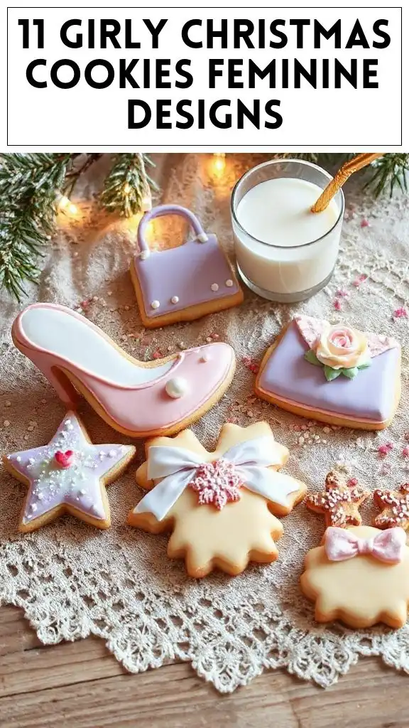 11 Girly Christmas Cookies Feminine Designs