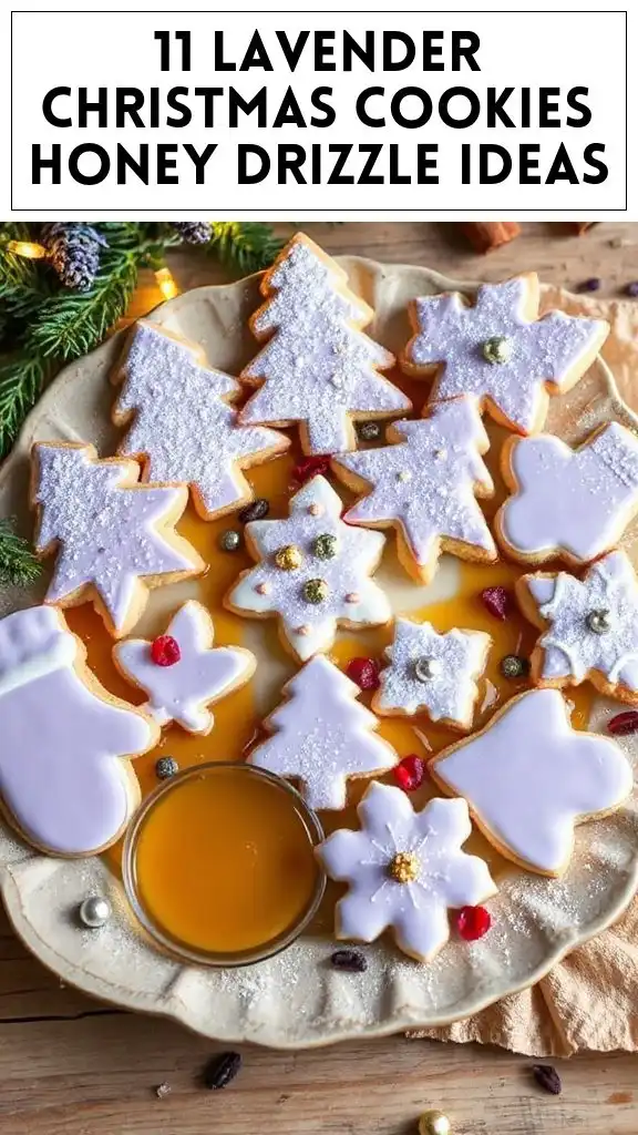 11 Lavender Christmas Cookies Honey Drizzle Ideas