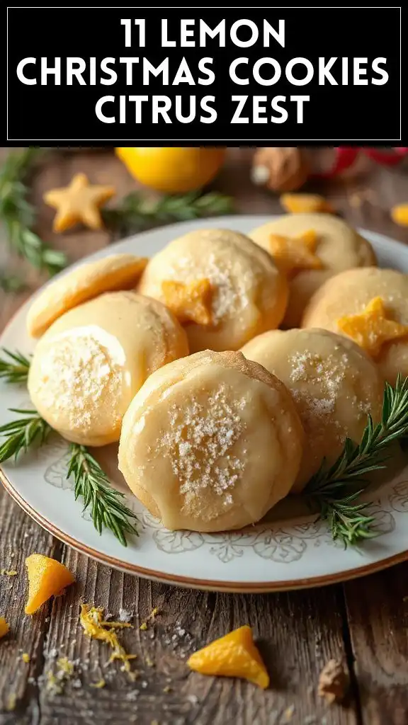 11 Lemon Christmas Cookies Citrus Zest