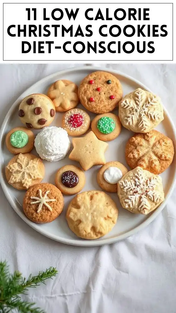 11 Low Calorie Christmas Cookies Diet-Conscious