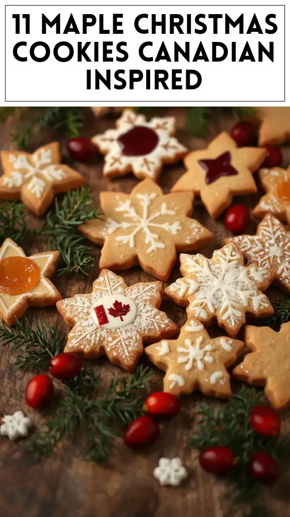 11 Maple Christmas Cookies Canadian Inspired