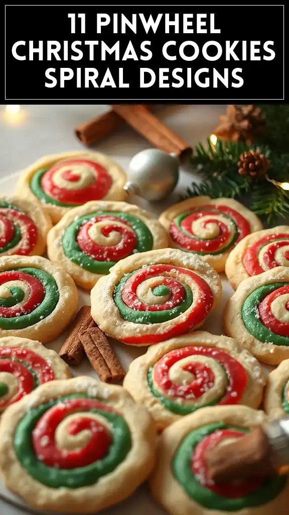 11 Pinwheel Christmas Cookies Spiral Designs