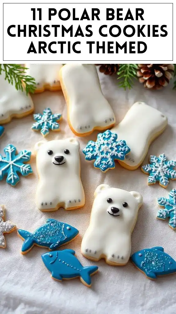 11 Polar Bear Christmas Cookies Arctic Themed