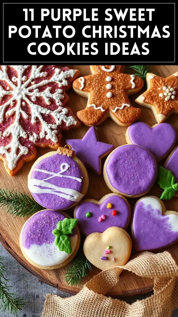11 Purple Sweet Potato Christmas Cookies Ideas