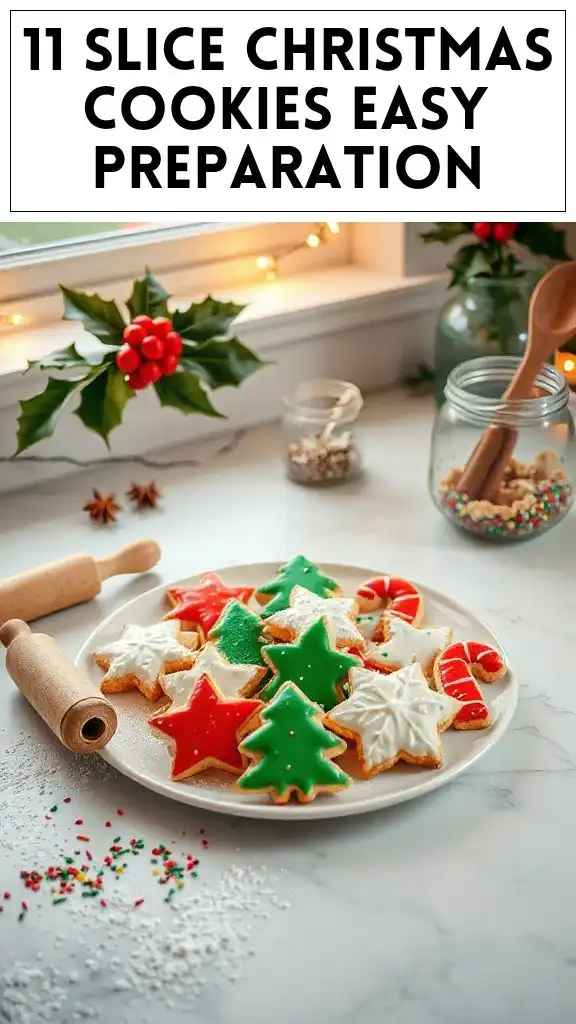 11 Slice Christmas Cookies Easy Preparation
