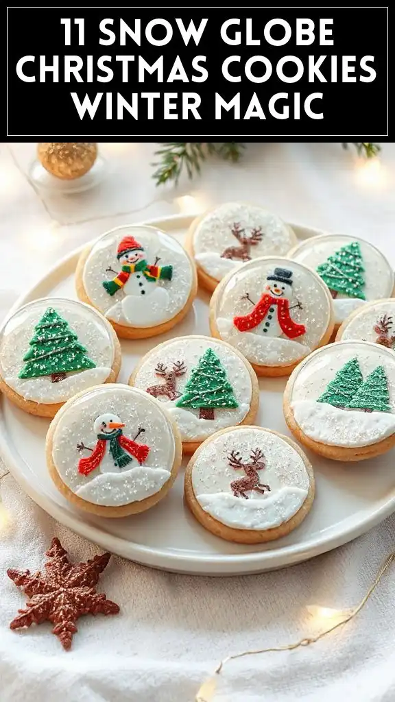 11 Snow Globe Christmas Cookies Winter Magic