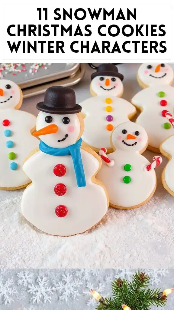 11 Snowman Christmas Cookies Winter Characters
