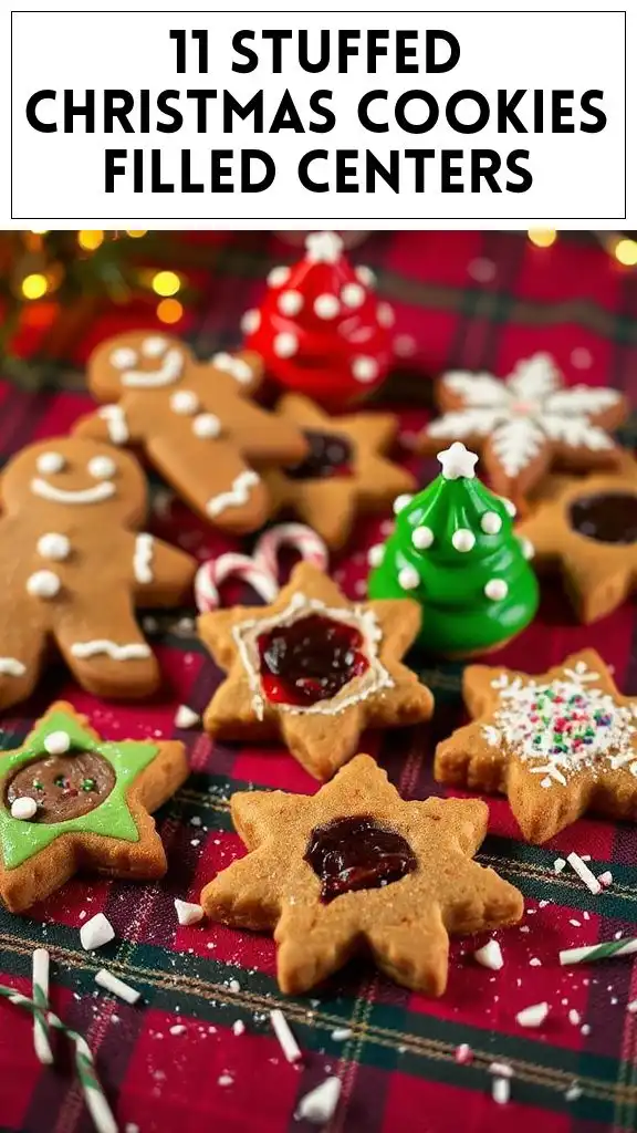 11 Stuffed Christmas Cookies Filled Centers