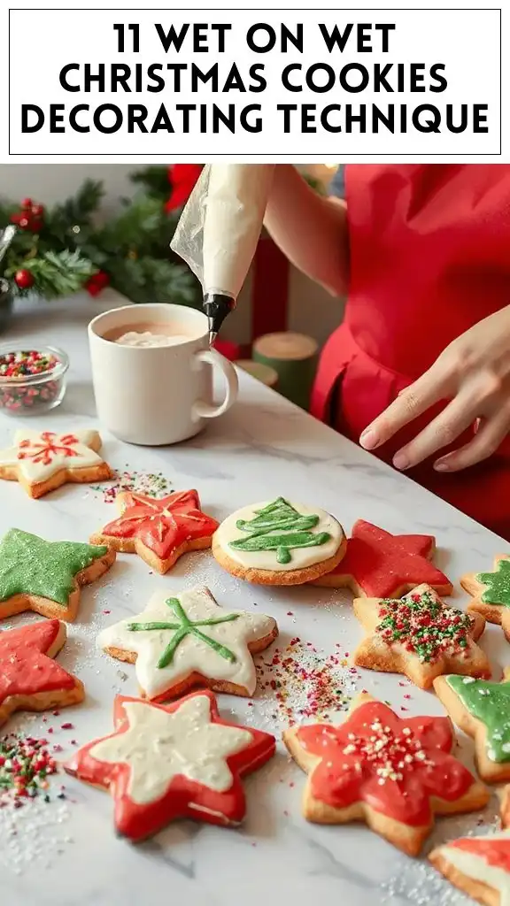 11 Wet On Wet Christmas Cookies Decorating Technique