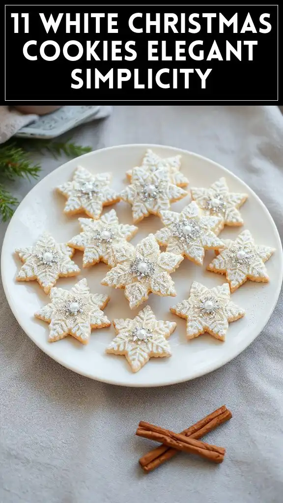 11 White Christmas Cookies Elegant Simplicity