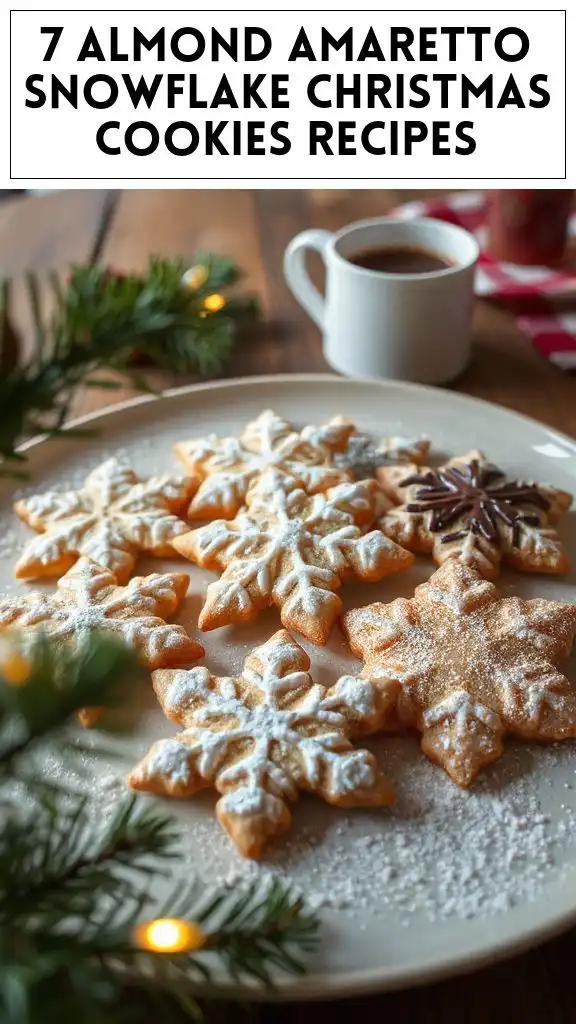7 Almond Amaretto Snowflake Christmas Cookies Recipes