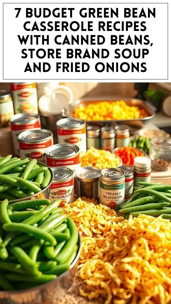 7 Budget Green Bean Casserole Recipes With Canned Beans, Store Brand Soup and Fried Onions