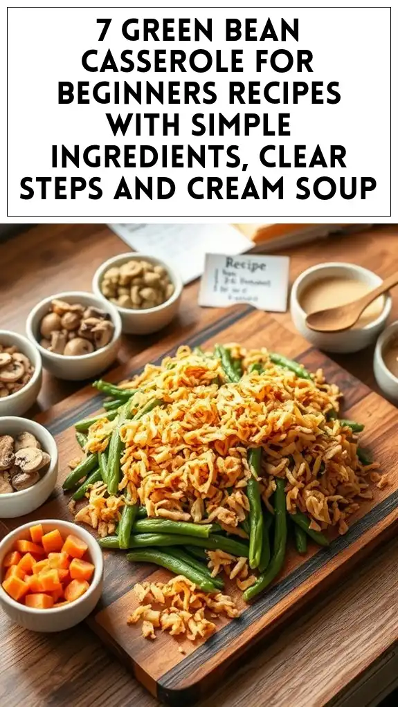 7 Green Bean Casserole for Beginners Recipes With Simple Ingredients, Clear Steps and Cream Soup