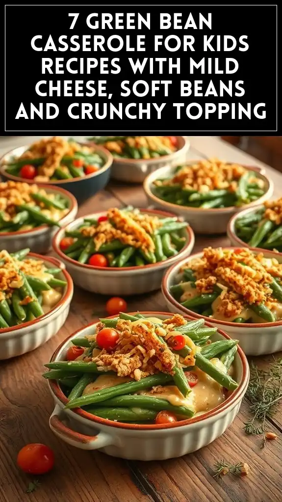 7 Green Bean Casserole for Kids Recipes With Mild Cheese, Soft Beans and Crunchy Topping