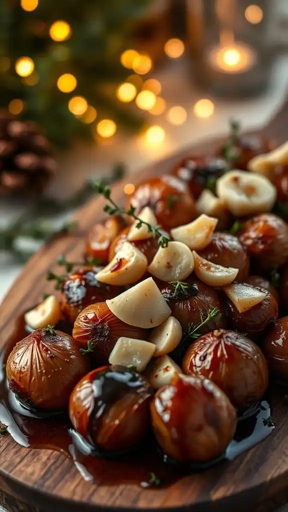 aromatic thyme garlic shallots