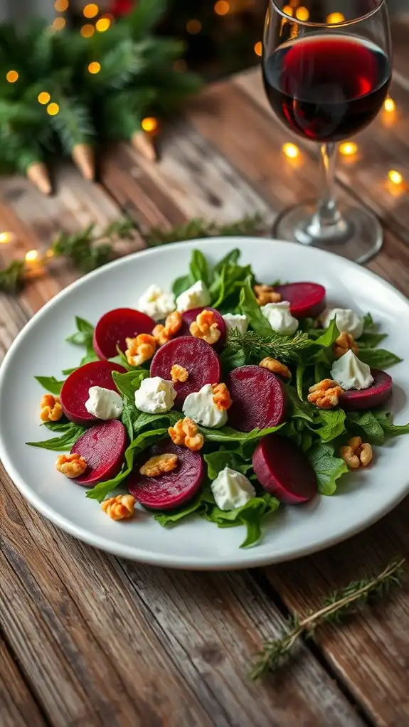arugula salad with beets