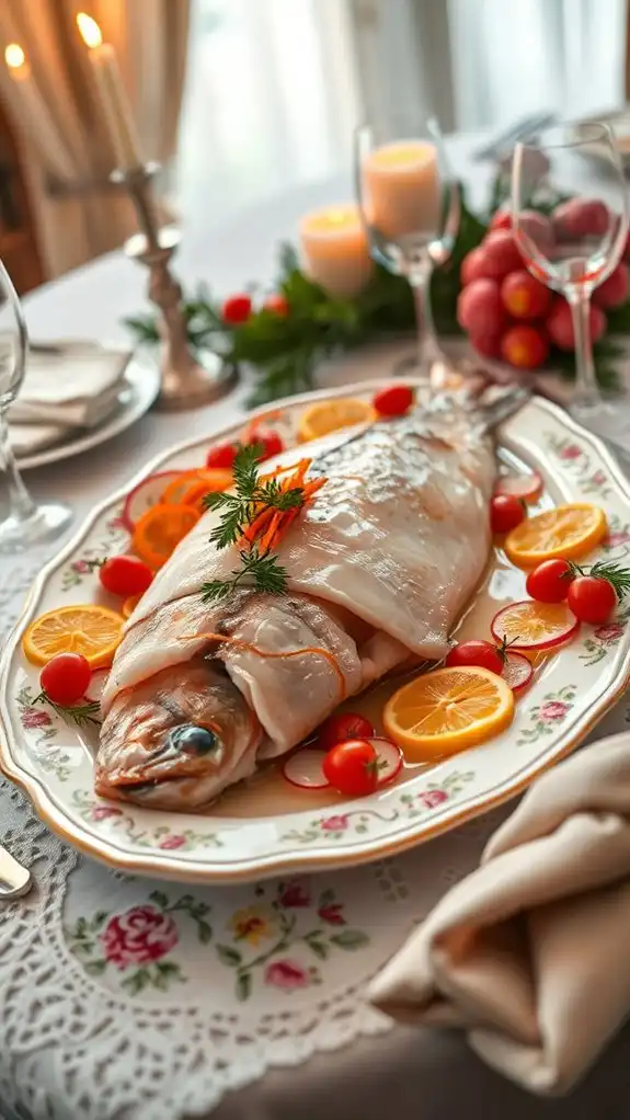 baked carp in aspic