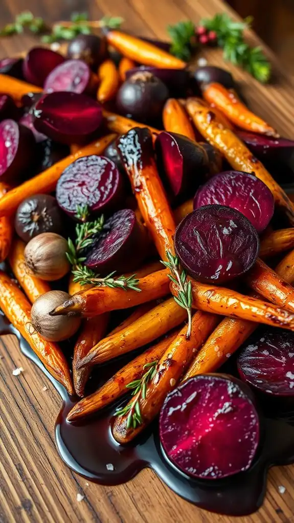 balsamic glazed beetroot side dish