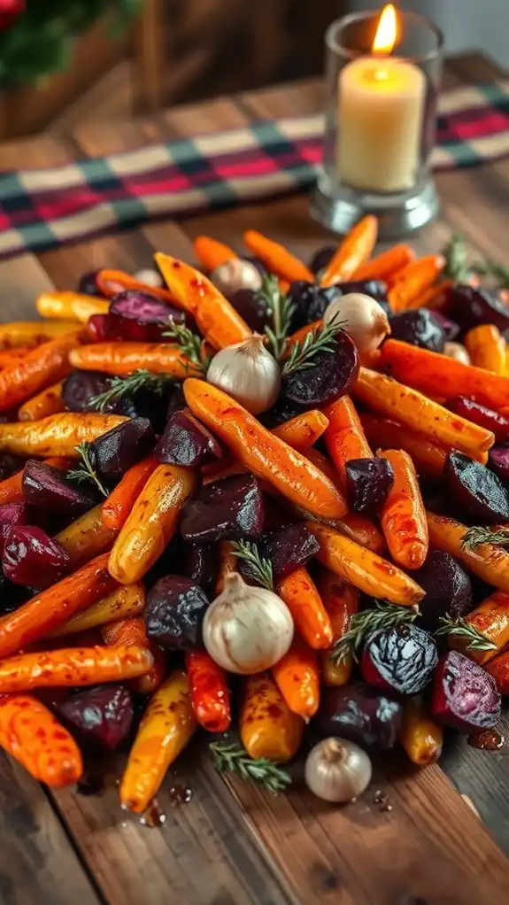 balsamic glazed root vegetable medley