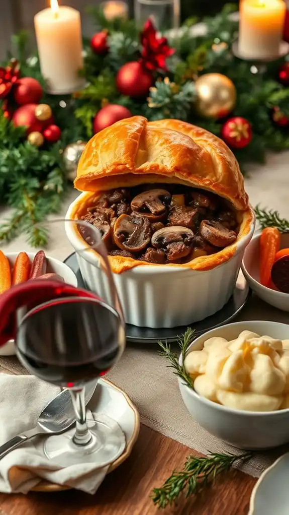 beef bourguignon pot pie