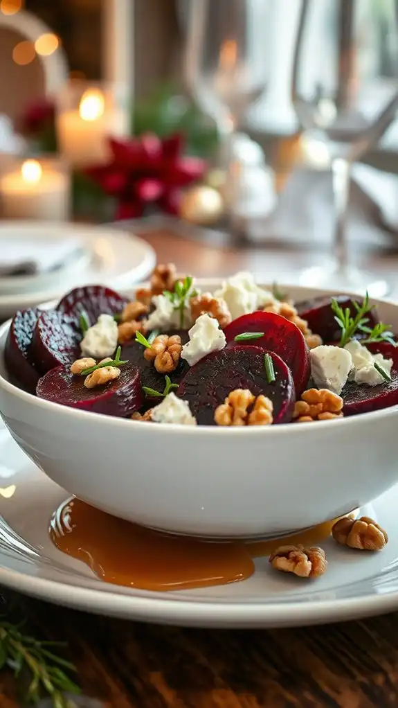 beet goat cheese crostini