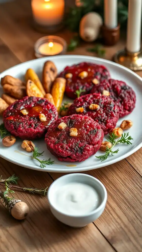 beet walnut patties recipe
