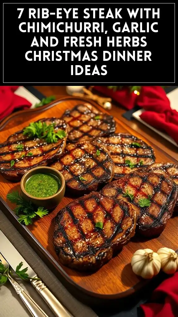 chimichurri rib eye steak recipe