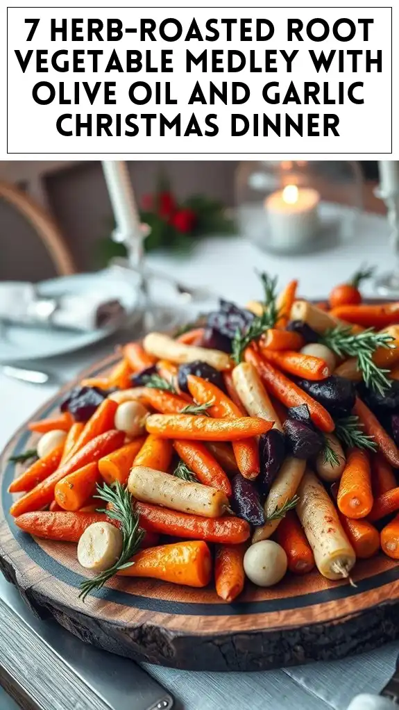 7 Herb-Roasted Root Vegetable Medley With Olive Oil and Garlic Christmas Dinner