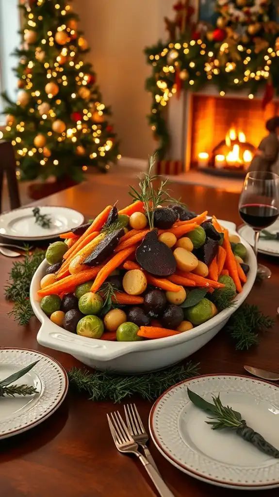colorful vegetable holiday medley